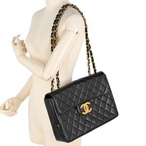 Chanel Black Mark Flap Chain Shoulder Coco Deca Leather Bag Matelasse Single